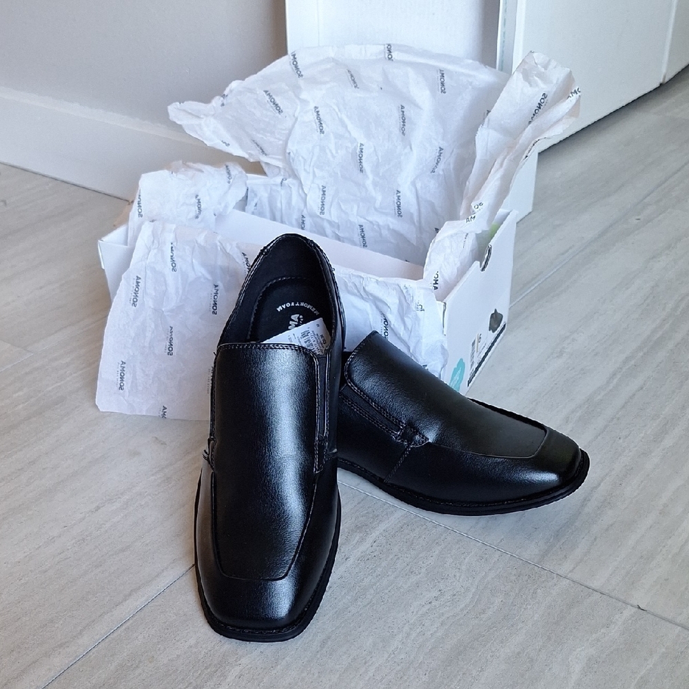 Men's Sonoma Black Comfort Slip-Ons Size 6